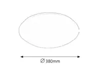 RABALUX Lucas kupatilska plafonjera LED 24W 4000K 38cm bela IP44
