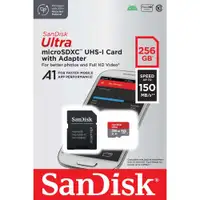 SANDISK SDXC 256GB Ultra Mic.150MB/s A1Class10 UHS-I + ADAPTER