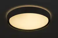 RABALUX Achilles, unutrašnja LED smart plafonjera, crna, metal