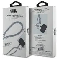 KARL LAGERFELD Universal Strap and Tether Patch Grey