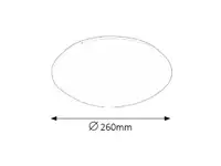 RABALUX Lucas kupatilska plafonjera LED 12W 4000K 26cm bela IP44