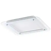 RABALUX Lorna, staklena plafonjera, LED 22W, 4000K, 52x52cm