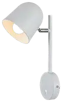 RABALUX Egon, unutrašnja metalna zidna lampa, E14 bela