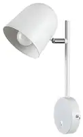 RABALUX Egon, unutrašnja metalna zidna lampa, E14 bela