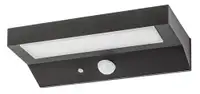 RABALUX Korana spoljna solarna zidna lampa crna aluminijumska 6W 450lm 4000K