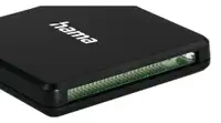 HAMA USB 3.0 Multi-Card Reader, SD/MicroSD/CF, Black