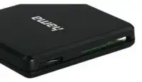 HAMA USB 3.0 Multi-Card Reader, SD/MicroSD/CF, Black