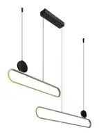 RABALUX Circado visilica LED48W crna/gold