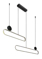 RABALUX Circado visilica LED48W crna/gold