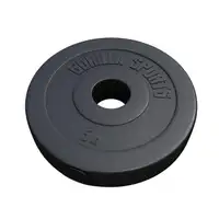 GORILLA SPORTS Plasticni olimpijski tegovi (5 kg)
