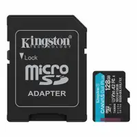 KINGSTON CanvasGo!Plus SDCG4, MicroSD 128GB+adapter, UHS-I, Class 10