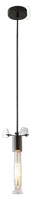 RABALUX Acantha, visilica 1xE27, crna metal/staklo