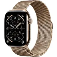 APPLE Watch S11 Cellular 46mm Gold Titanium Case with Gold Milanese Loop - S/M mfd74rk/a