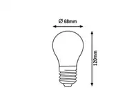RABALUX Sijalica LED filament E27 A68 12W 2000lm 3000K