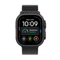 APPLE Watch Ultra 4 Cellular 49mm Black Titanium Case with Black Titanium Milanese Loop - M mjav4se/a