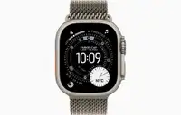 APPLE Watch Ultra 3 Cellular 49mm Natural Titanium Case with Natural Titanium Milanese Loop - Large mf0e4se/a