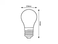 RABALUX Filament LED E27 A60, 10W, 850lm, 4000K