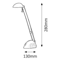 RABALUX Ronald stona lampa LED 5W, crno