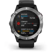 GARMIN Fenix 6 Silver Black BASIC