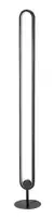 RABALUX Barto, podna lampa, samo RGB svetlo, daljinski, crna metalna, 19W, visina 125cm