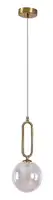 RABALUX Rosehip, visilica champagne metal/multikolor staklo, 1xG9