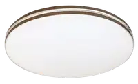 RABALUX Oscar2, LED 18W, 1170lm, 4000K, 33x33cm, bela, braon prsten