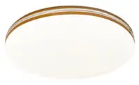 RABALUX Oscar2, LED 18W, 1170lm, 4000K, 33x33cm, bela, braon prsten