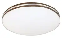 RABALUX Oscar2, LED 18W, 1170lm, 4000K, 33x33cm, bela, braon prsten