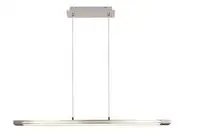 RABALUX Yordana, LED visilica, 27W, 3000K, dimabilna na touch, brušeni hrom