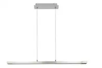 RABALUX Yordana, LED visilica, 27W, 3000K, dimabilna na touch, brušeni hrom