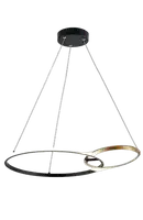 RABALUX Emilion, visilica ring crna/zlatna, LED 36W, 2150lm,  4000K, 62cm