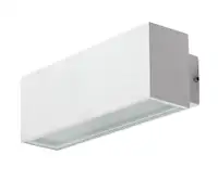 RABALUX Mataro,  LED spoljna zidna bela aluminium/staklena maska, 10W, with shade: 970lm,(bez stakla: 1200lm), 4000K