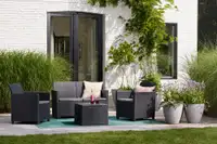 KETER Claire 2 seater sa box stolom grafit