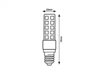 RABALUX LED sijalica E14 T20, 6W, 570lm, 3000K