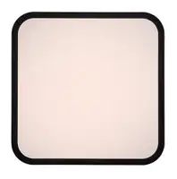 RABALUX Alenzo, LED plafonjera 24W, DIP Switch CCT 3000-600K, 29x29cm, IP44, crna
