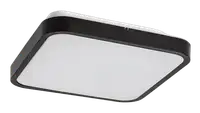 RABALUX Alenzo, LED plafonjera 24W, DIP Switch CCT 3000-600K, 29x29cm, IP44, crna