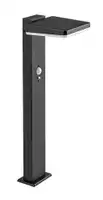 RABALUX Lasset, solarna podna, aluminium crna, LED 4,4W, 200lm, (bez dif. 600lm), 4000K, visina 50cm, PIR motion sensor, light sensor: 8-12m, 110°, dimmable with switch, battery: 3,7V 2200mAh, ideal operating temperature: -20°C/+60°C, IP54