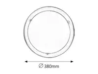 RABALUX Ufo plafonjera D38 E27 2x60W hrom