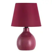 RABALUX Ingrid keramicka stona lampa E14 tamno crvena