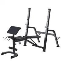 GORILLA SPORTS Benc klupa sa stalkom za sipku (Crna)