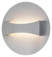 RABALUX Neville zidna lampa, bruseni aluminijum, LED 6W