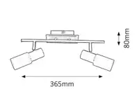 RABALUX Logan spot E14 2x40W hrom