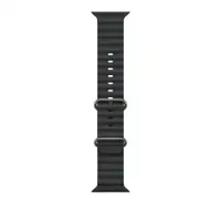APPLE Watch 49mm Band Black Ocean Band - Natural Titanium Finish mxtl3zm/a