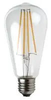 RABALUX Filament LED sijalica, providno, metal+staklo, E27 ST