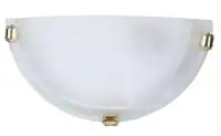 RABALUX Alabastro zidna lampa E27 60W belo/gold