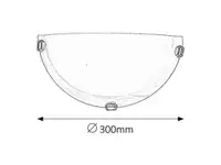 RABALUX Alabastro zidna lampa E27 60W belo/gold