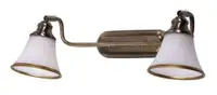 RABALUX Grando zidna lampa E14 2x40W bronza/belo