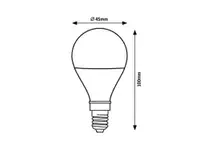 RABALUX Filament LED sijalica E14 G45, 2W, 470lm, 3000K