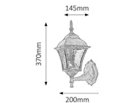 RABALUX Toscana spoljna zidna lampa E27 60W staro zlatoIP43