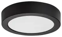 RABALUX Shaun2 plafonjera 15W 3000K crna okrugla